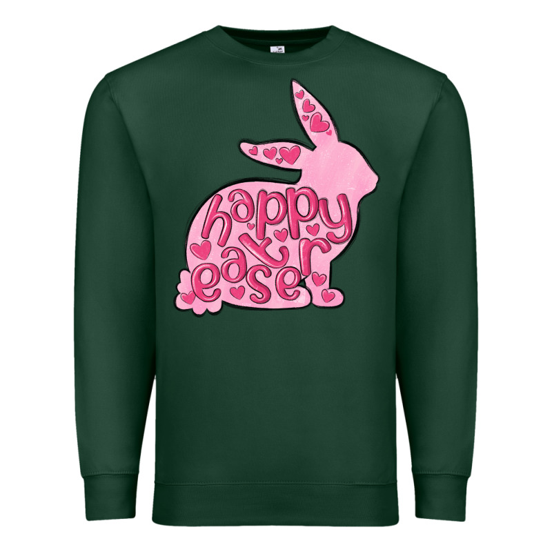 Happy Easter Rabbit Premium Sweatshirt by MaliasSmallBusiness | Teevron