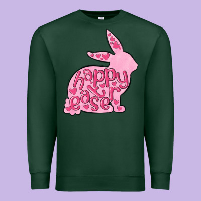 Happy Easter Rabbit Premium Sweatshirt Designed By Maliassmallbusiness