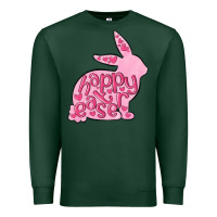 Sports Green happy easter rabbit Premium Sweatshirt - MaliasSmallBusiness