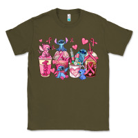 Army Green breast cancer stitch coffee cups Classic Tee - AdoDesignShop