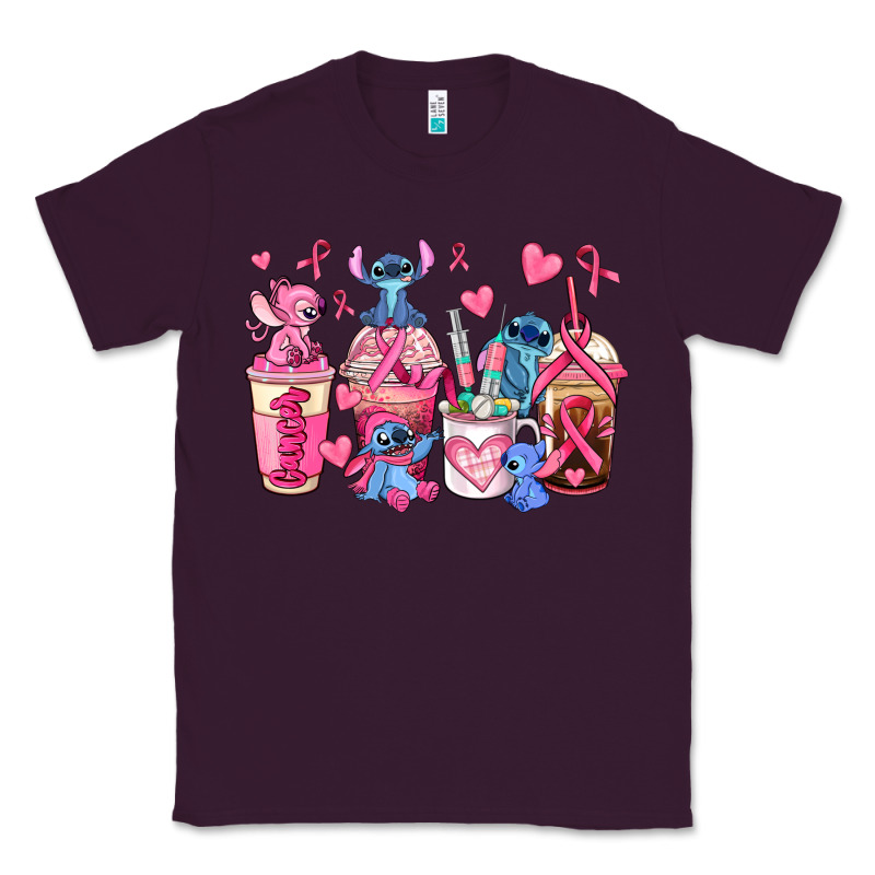 Breast Cancer Stitch Coffee Cups Classic Tee by AdoDesignShop | Teevron