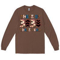 Chestnut three up three down Long Sleeve Tee - AdoDesignShop
