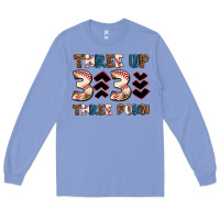 Colony Blue three up three down Long Sleeve Tee - AdoDesignShop
