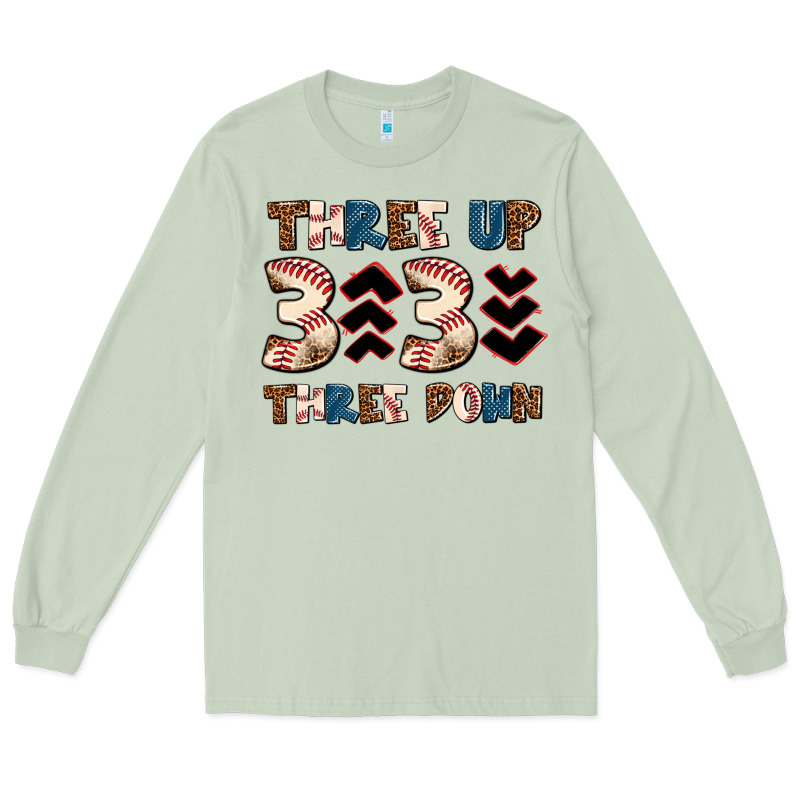 Three Up Three Down Long Sleeve Tee by AdoDesignShop | Teevron