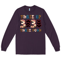 Plum three up three down Long Sleeve Tee - AdoDesignShop