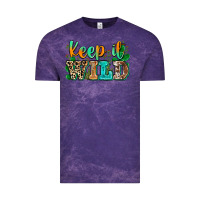 Cloud Purple keep it wild Vintage Tee - Zillion Design Studio