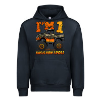 Navy i'm one this is how i roll monster truck birthday Urban Hoodie - Jasminsmagicworld