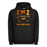 Pigment Black i'm one this is how i roll monster truck birthday Urban Hoodie - Jasminsmagicworld