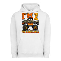 Pigment Lunar Rock i'm one this is how i roll monster truck birthday Urban Hoodie - Jasminsmagicworld