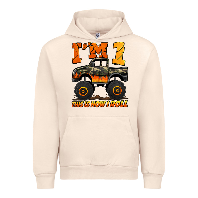 I'm One This Is How I Roll Monster Truck Birthday Urban Hoodie by Jasminsmagicworld | Teevron