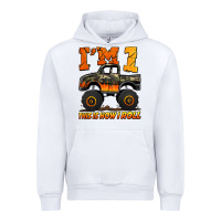White i'm one this is how i roll monster truck birthday Urban Hoodie - Jasminsmagicworld