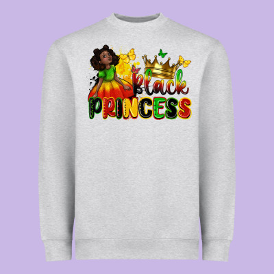 Black Princess Heavyweight Sweatshirt Designed By Zillion Design Studio