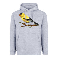 Heather Grey American Goldfinch Heavyweight Hoodie - LillyAllenDesigns