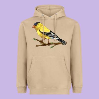 American Goldfinch Heavyweight Hoodie Designed By Lillyallendesigns