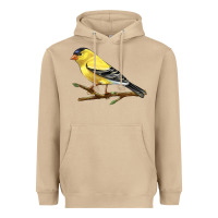 Mushroom American Goldfinch Heavyweight Hoodie - LillyAllenDesigns