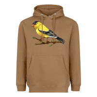 Toasted Coconut American Goldfinch Heavyweight Hoodie - LillyAllenDesigns