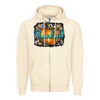 Sandshell Thankful Pumpkin Zipper Hoodie - Artiststas