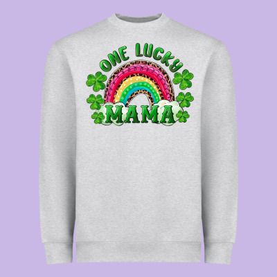 Heavyweight Sweatshirt st patrick's day one lucky mama