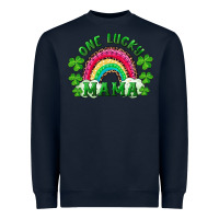 Navy st patrick's day one lucky mama Heavyweight Sweatshirt - RanaPortraitStore