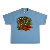 Pebble Blue christmas cowboy boots Urban Heavy Tee - RanaPortraitStore