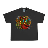 Pigment Black christmas cowboy boots Urban Heavy Tee - RanaPortraitStore
