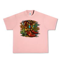 Salmon christmas cowboy boots Urban Heavy Tee - RanaPortraitStore