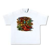 Christmas Cowboy Boots Urban Heavy Tee | Teevron