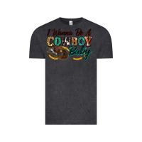 Vintage Black i wanna be a cowboy baby Vintage Tee - Zillion Design Studio