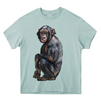 Arona Chimpanzee Illustrations Heavy Core Tee - LillyAllenDesigns