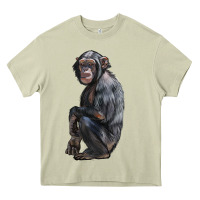 Mossy Chimpanzee Illustrations Heavy Core Tee - LillyAllenDesigns