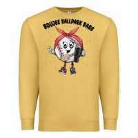 Antique Gold boujee ballpark babe Premium Sweatshirt - MaliasSmallBusiness