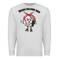 Dove Grey boujee ballpark babe Premium Sweatshirt - MaliasSmallBusiness