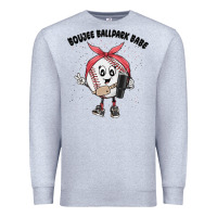 Heather Grey boujee ballpark babe Premium Sweatshirt - MaliasSmallBusiness
