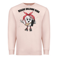 Pale Pink boujee ballpark babe Premium Sweatshirt - MaliasSmallBusiness