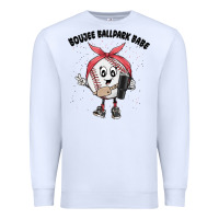 White boujee ballpark babe Premium Sweatshirt - MaliasSmallBusiness