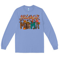 Colony Blue thankful mama longhorn Long Sleeve Tee - RacoonDesign