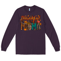 Plum thankful mama longhorn Long Sleeve Tee - RacoonDesign