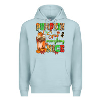 Blue Mist Pumpkin Spice And Everything Nice Premium Hoodie - MaliasSmallBusiness