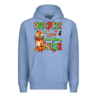 Colony Blue Pumpkin Spice And Everything Nice Premium Hoodie - MaliasSmallBusiness