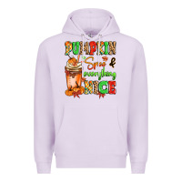 Lilac Pumpkin Spice And Everything Nice Premium Hoodie - MaliasSmallBusiness