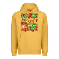 Mustard Pumpkin Spice And Everything Nice Premium Hoodie - MaliasSmallBusiness