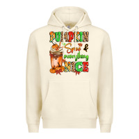 Sandshell Pumpkin Spice And Everything Nice Premium Hoodie - MaliasSmallBusiness