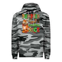 Slate Camo Pumpkin Spice And Everything Nice Premium Hoodie - MaliasSmallBusiness