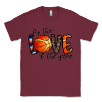 Burgundy for the love of the game basketball Classic Tee - CowhideDigitalArt
