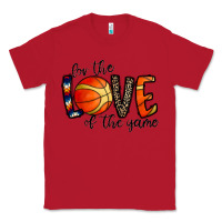 Red for the love of the game basketball Classic Tee - CowhideDigitalArt