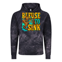 Cloud Black refuse to sink western Vintage Hoodie - texasbilliewilder