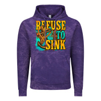 Cloud Purple refuse to sink western Vintage Hoodie - texasbilliewilder