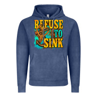 Vintage Denim refuse to sink western Vintage Hoodie - texasbilliewilder