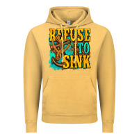 Vintage Mustard refuse to sink western Vintage Hoodie - texasbilliewilder