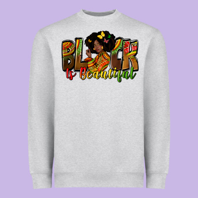 Black Is Beautiful Heavyweight Sweatshirt Designed By Zillion Design Studio